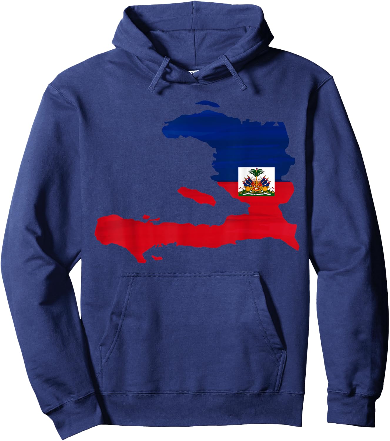 Haiti Flag Hoodie - Hoodie | Navy