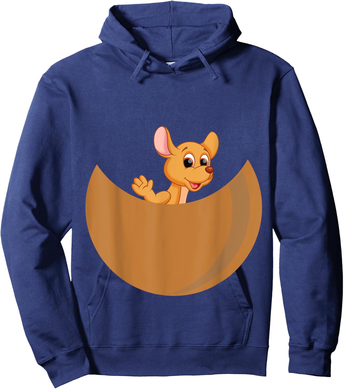 Kangaroo costume Baby kangaroo in pouch girls Hoodie - Hoodie | Navy