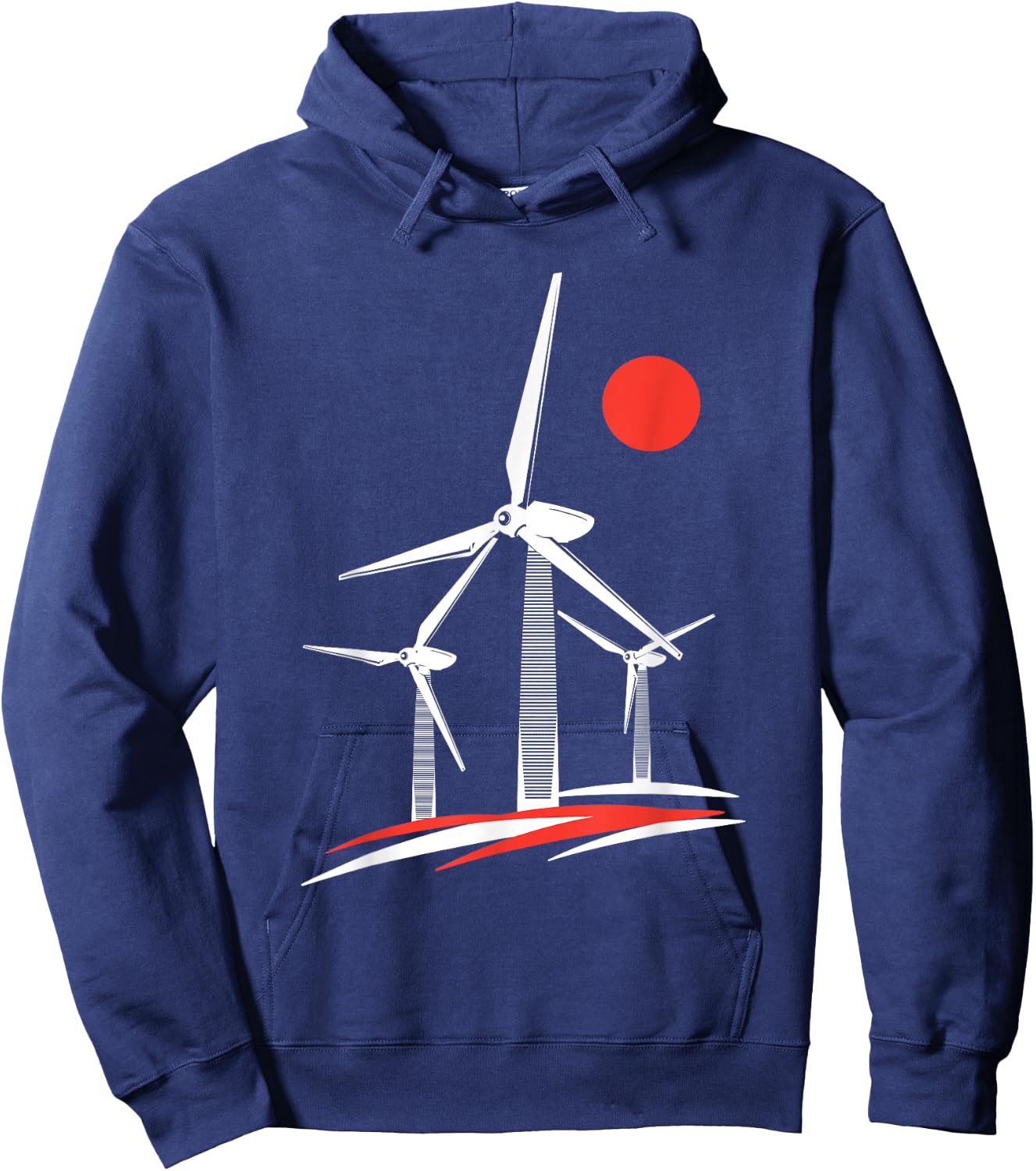 Windrad Windpower Windkraft Windenergie Erneuerbare Energie Hoodie - Hoodie | Navy