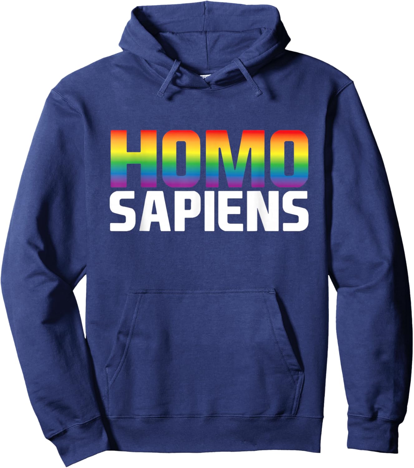 HOMO SAPIENS - Pride Rainbow Queer Lesbisch Gay CSD LGBTQ+ Hoodie - Hoodie | Navy