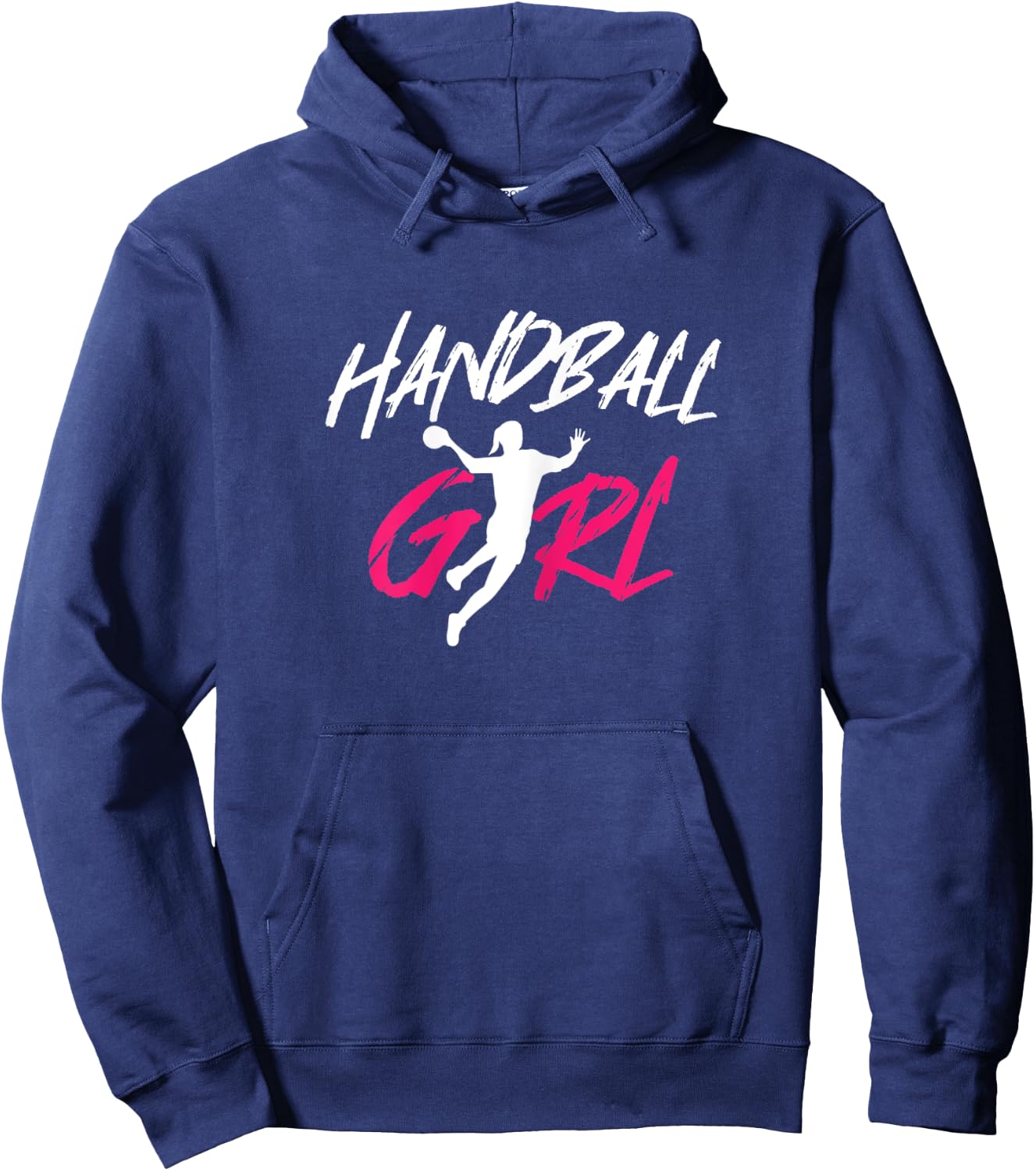 Damen Handball Girl Player Handballer Ball Sports Team Coach Spiel Hoodie - Hoodie | Navy