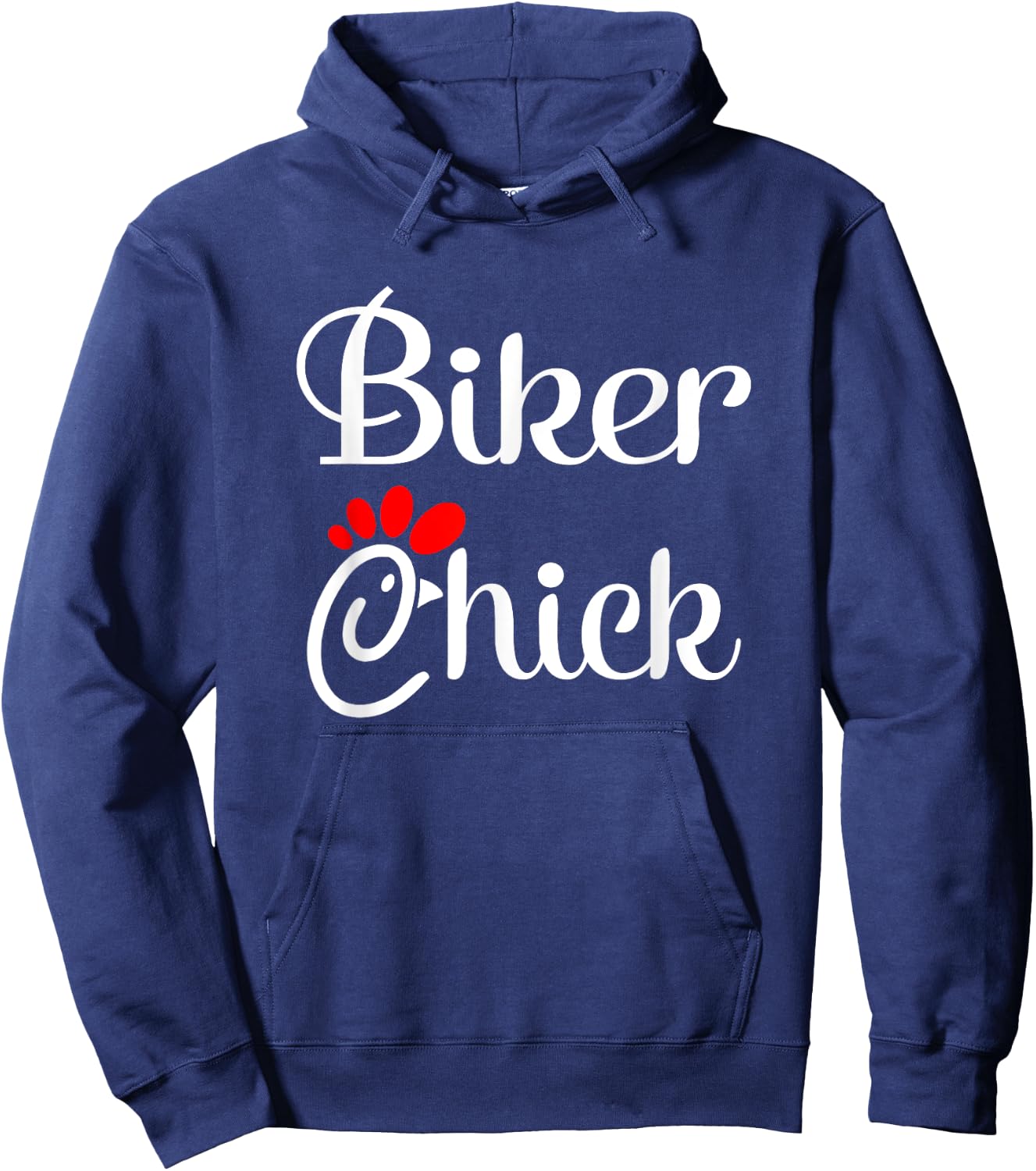 Biker Chick Motorcycle Hoodie - Hoodie | Navy