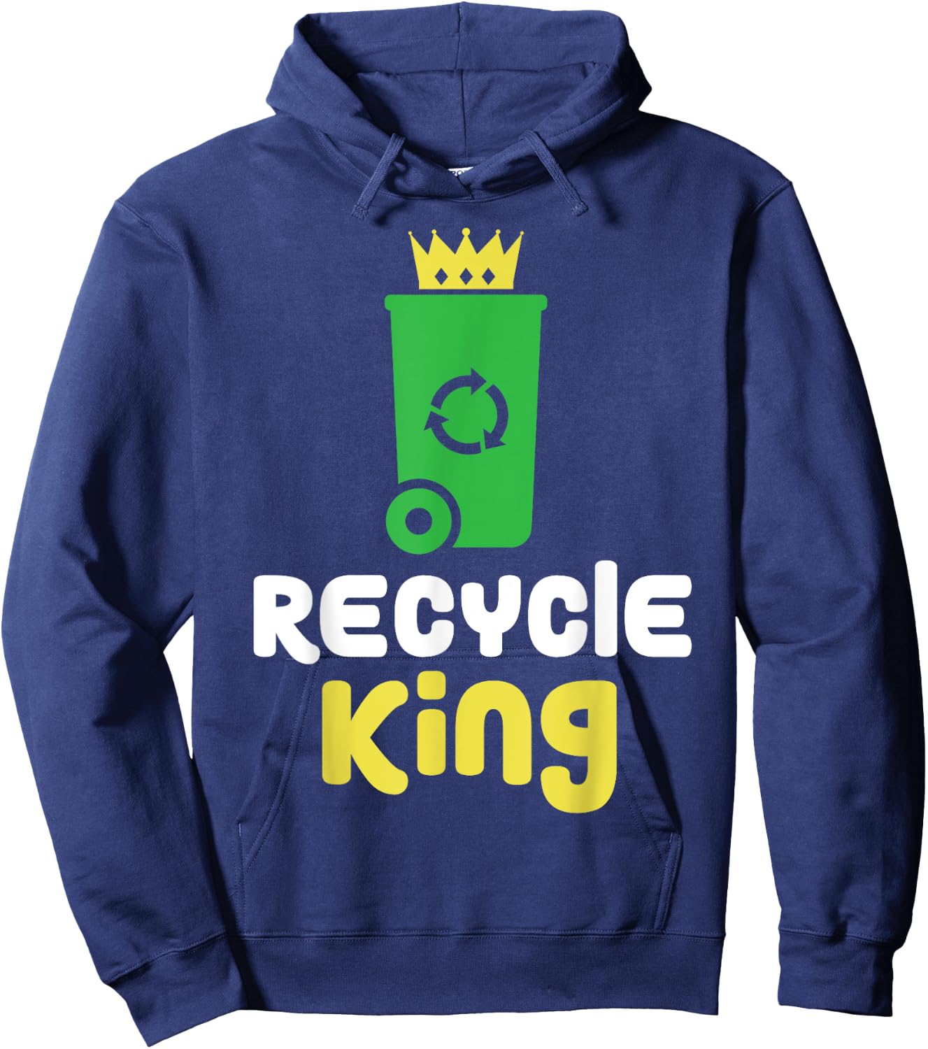 Recycle King Environment Teacher Boys School Shirt Gift Hoodie - Hoodie | Navy
