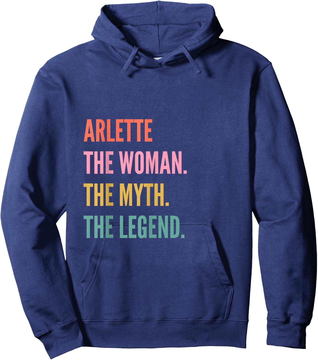 Funny First Name Design Woman Myth Legend - Arlette Hoodie - Hoodie | Navy