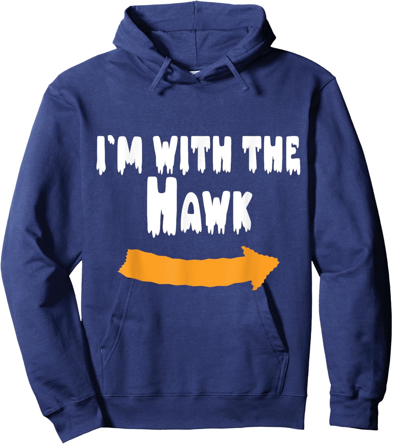 I'm with the Hawk Funny Lazy Halloween Costume Hoodie - Hoodie | Navy