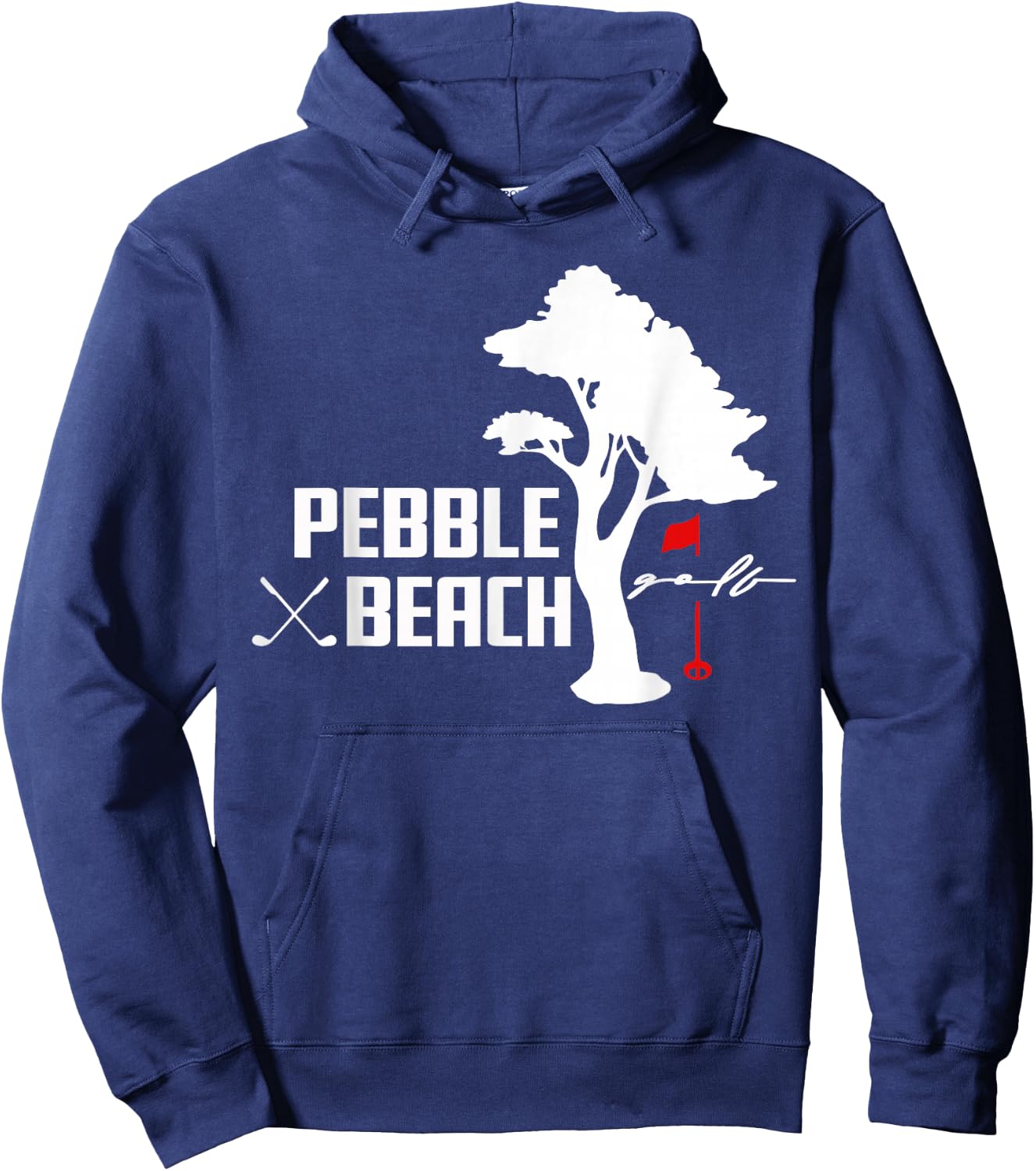 Pebble Beach Golf | Cypress Tree Hoodie - Hoodie | Navy