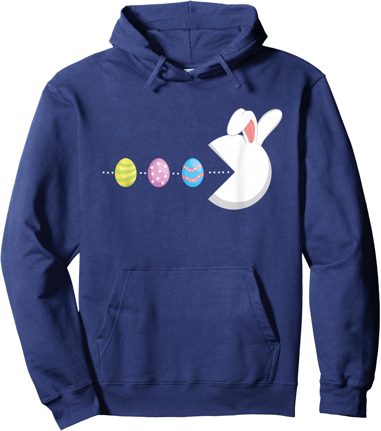 Bunny Easter Egg Gamer - Colorful Eggs Gaming Game Hoodie - Hoodie | Navy