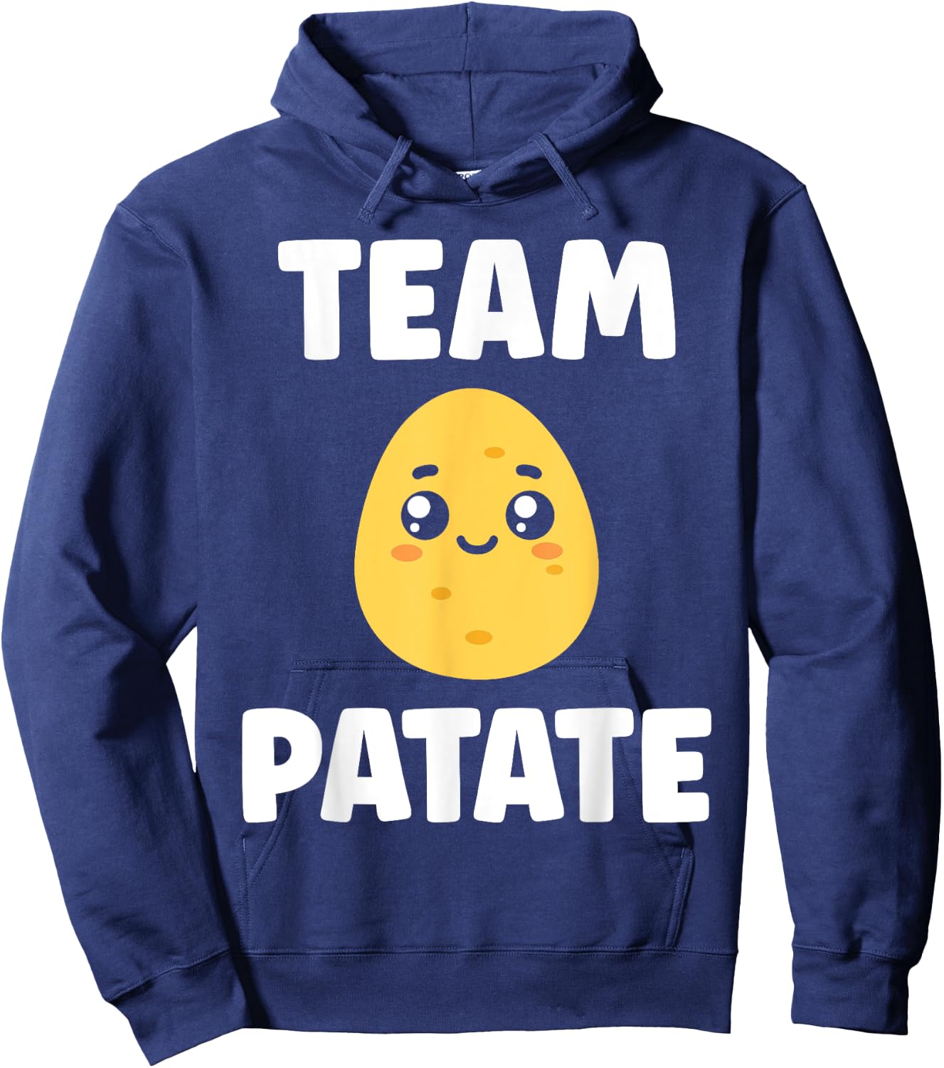 Quote Potatoes Funny Team Potato , Black, S Hoodie - Hoodie | Navy