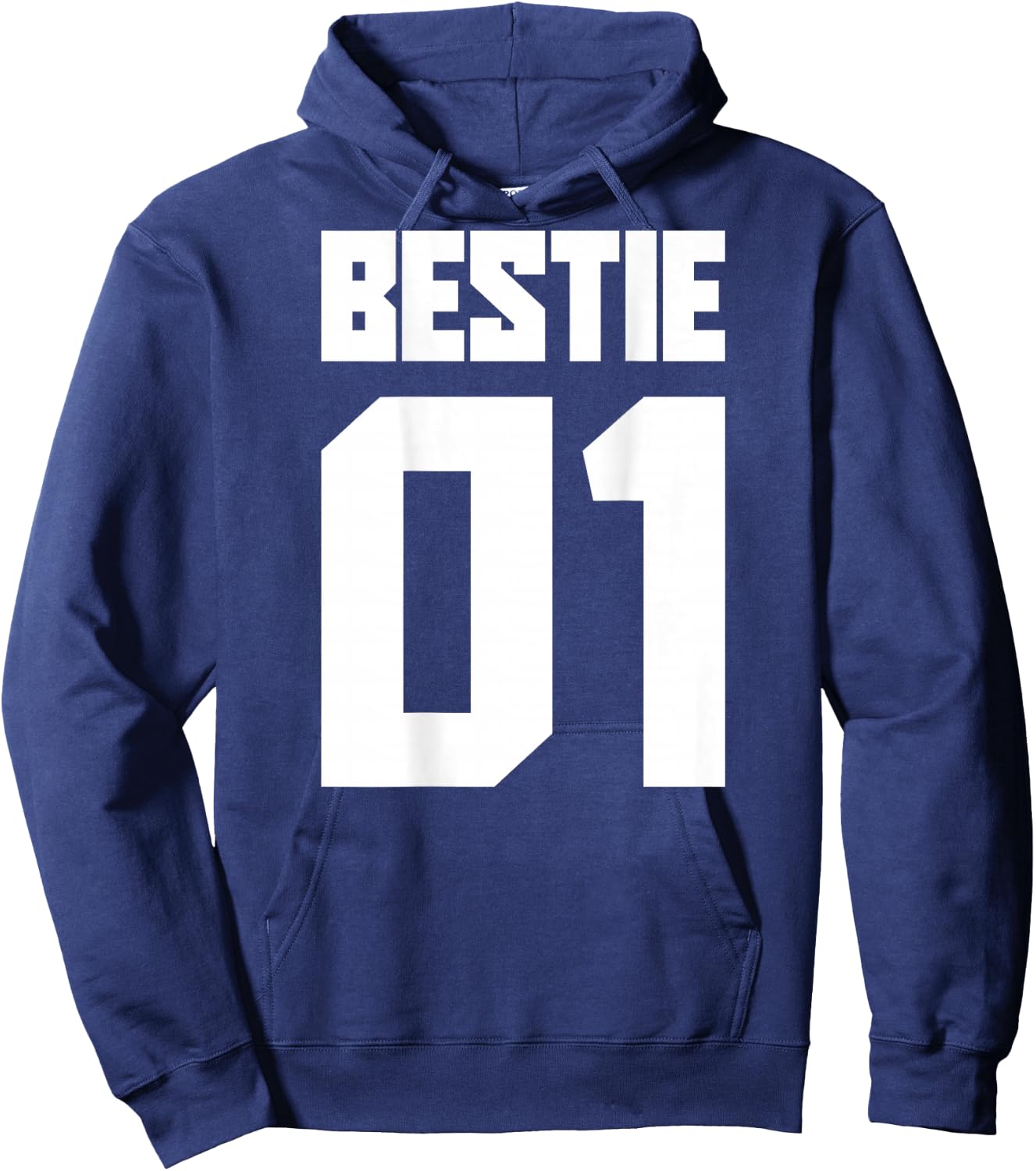 Bestie 01 Bestie 02 Bestie Squad Matching BFF Friend Crew , black, s Hoodie - Hoodie | Navy