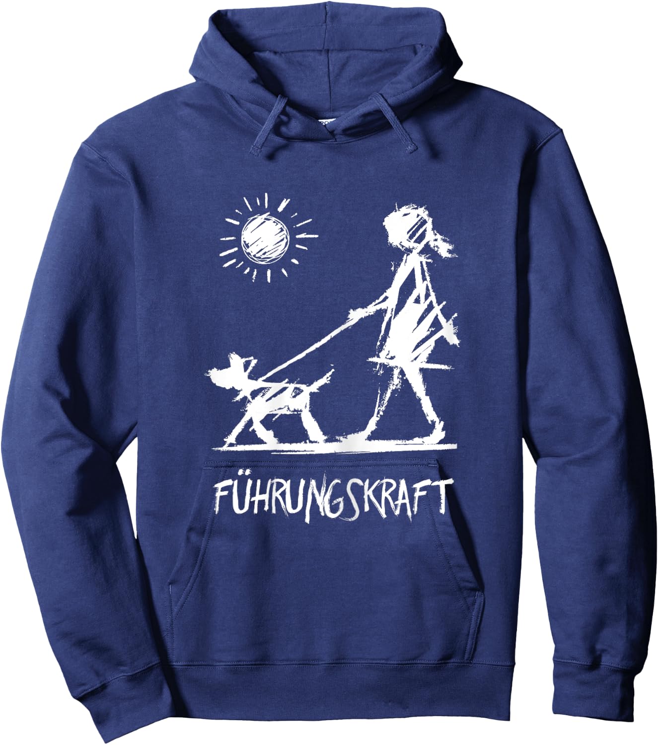 Frührungskraft Funny Dog Sayings with Print Women's , black Hoodie - Hoodie | Navy