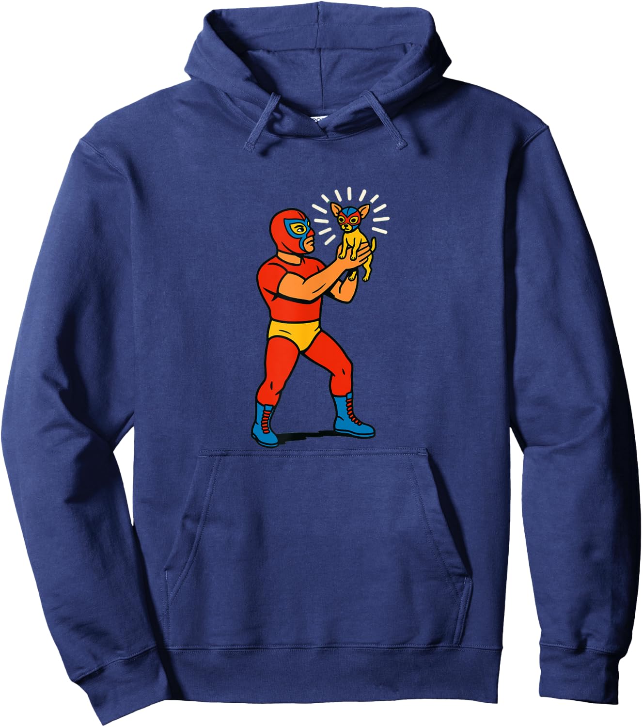Chihuahua, Wrestler, Luchador, Radiant, Cute, Funny, PRIDE Hoodie - Hoodie | Navy