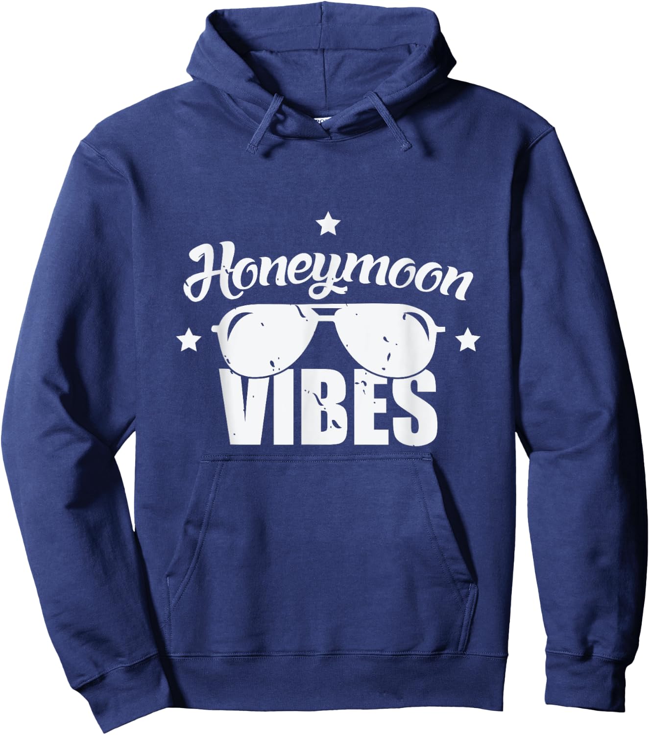Honeymoon Vibes wedding Married Couple Holiday Sunglasses Hoodie - Hoodie | Navy