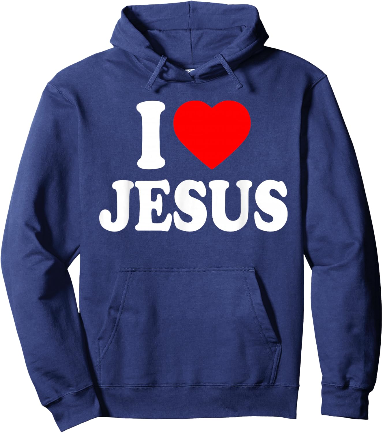 I Love Jesus Hoodie - Hoodie | Navy
