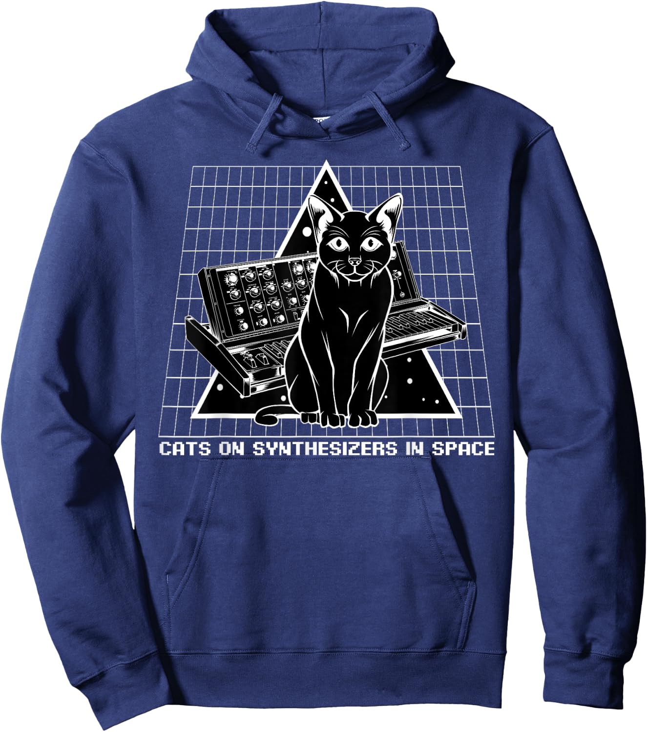 Cats On Synthesizers In Space Cat Owner Musician Gift Women Hoodie - Hoodie | Navy