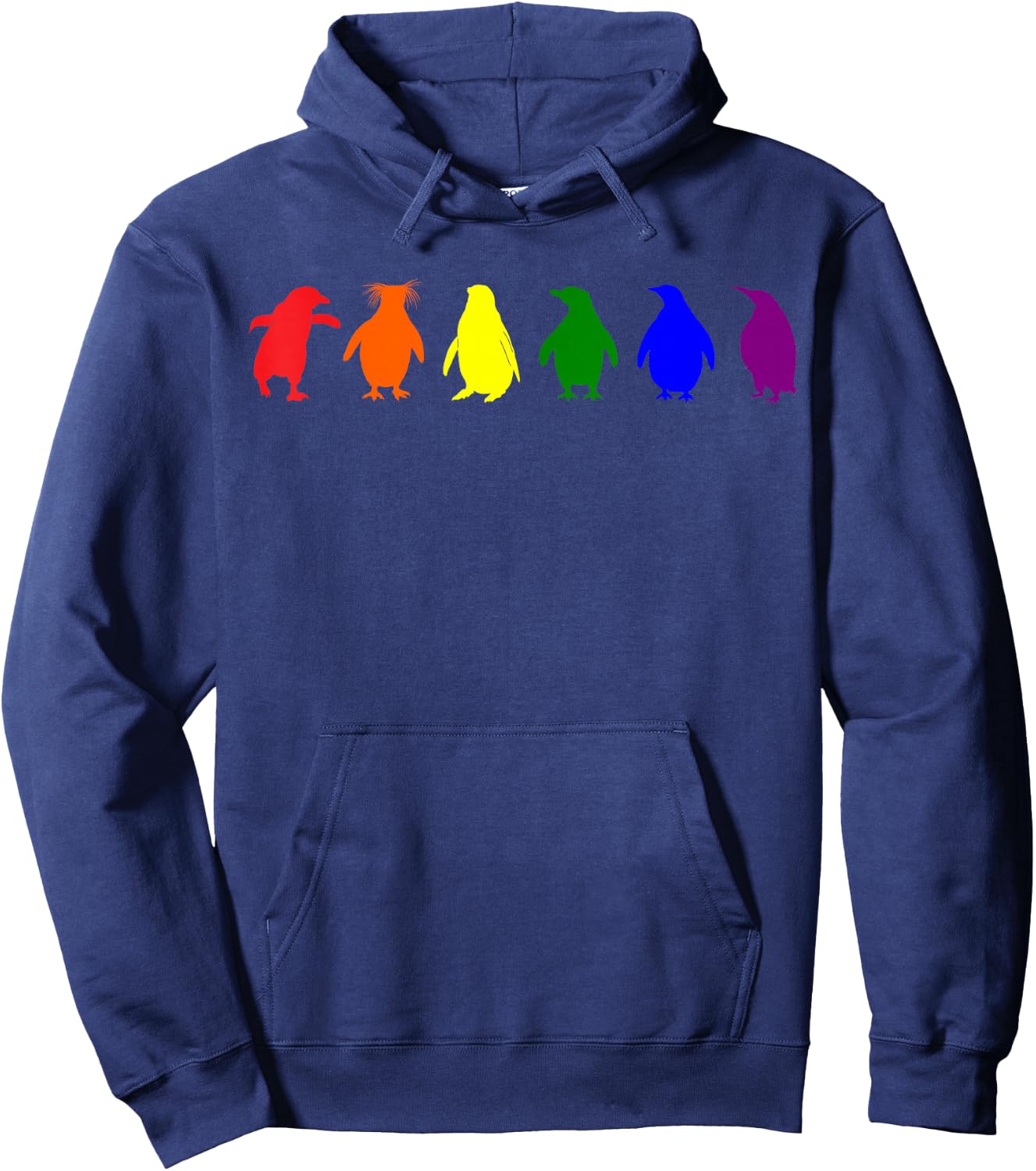 Gay Penguins LGBT Flag Pride Transgender Lesbian LGBT Hoodie - Hoodie | Navy