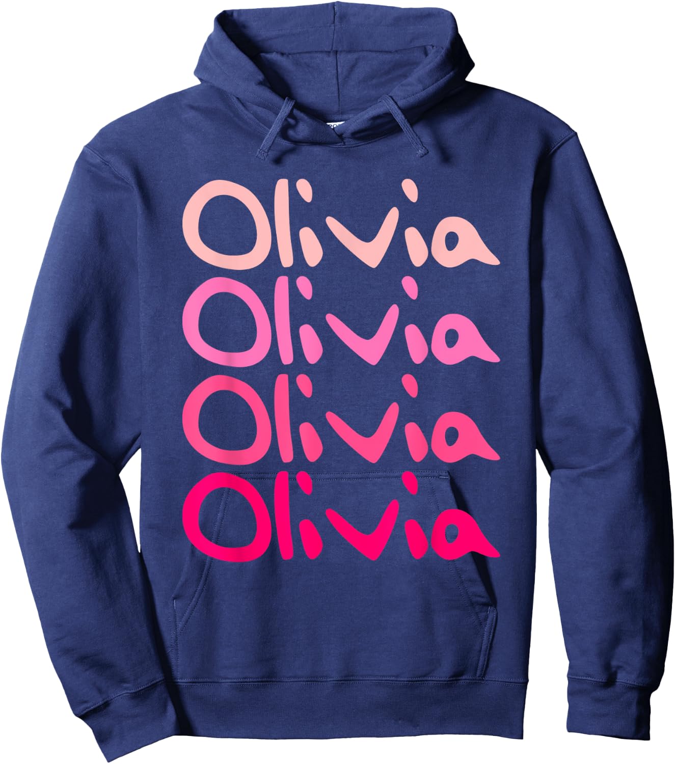 Olivia First Name-d Boy Girl Baby Birth-day Hoodie - Hoodie | Navy
