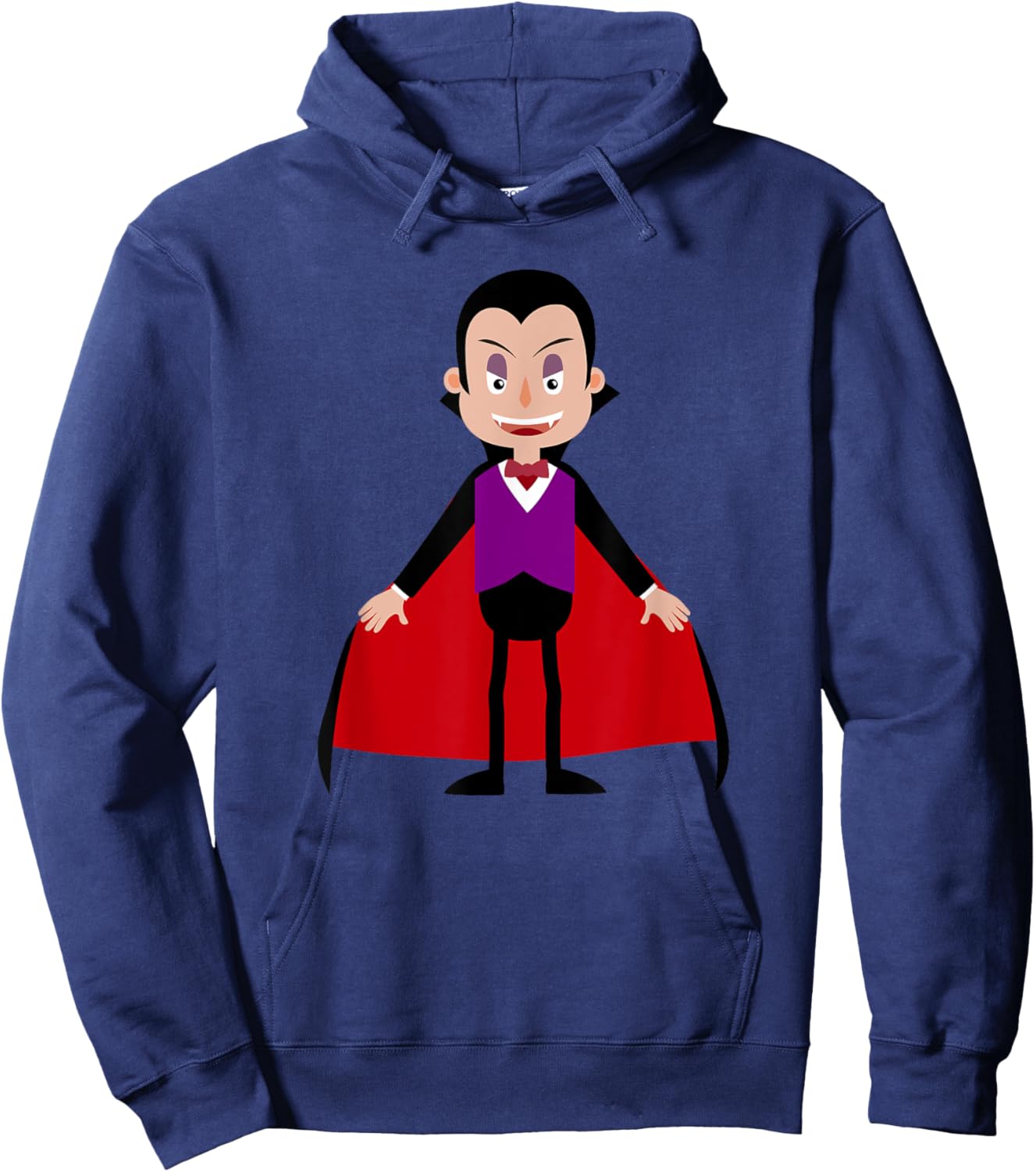 Halloween Vampire Print Graphic T Shirt Kids Boys Girls Hoodie - Hoodie | Navy