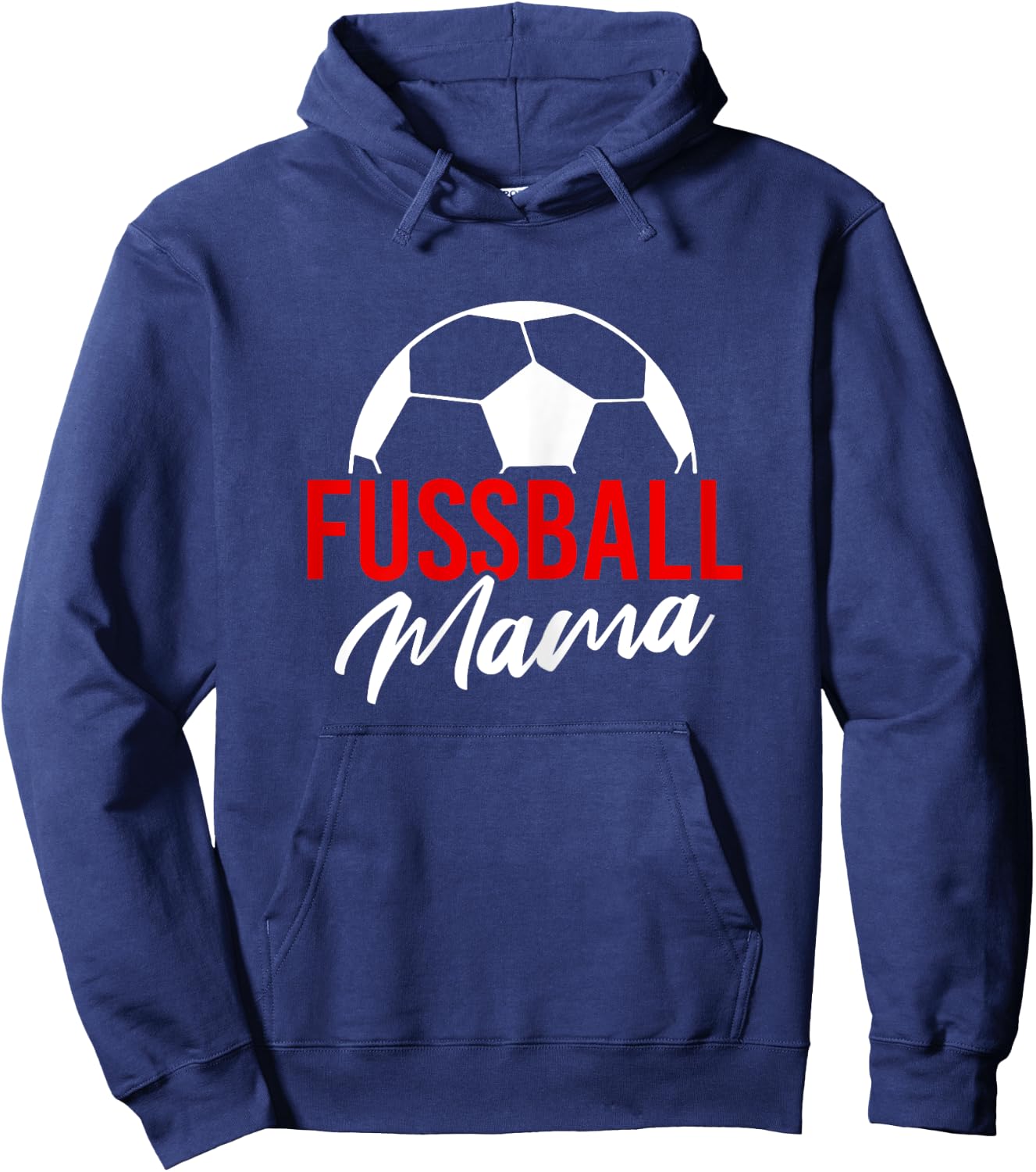 Fußball Mama rot Fussball Mutter Verein Ball Lustig Hoodie - Hoodie | Navy