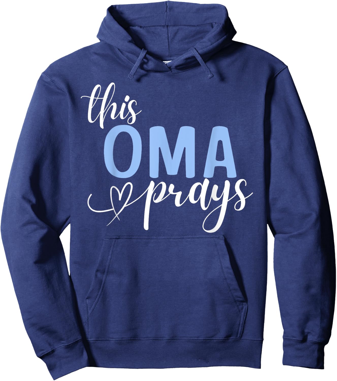 This Oma Prays Perfect Christian Oma Hoodie - Hoodie | Navy
