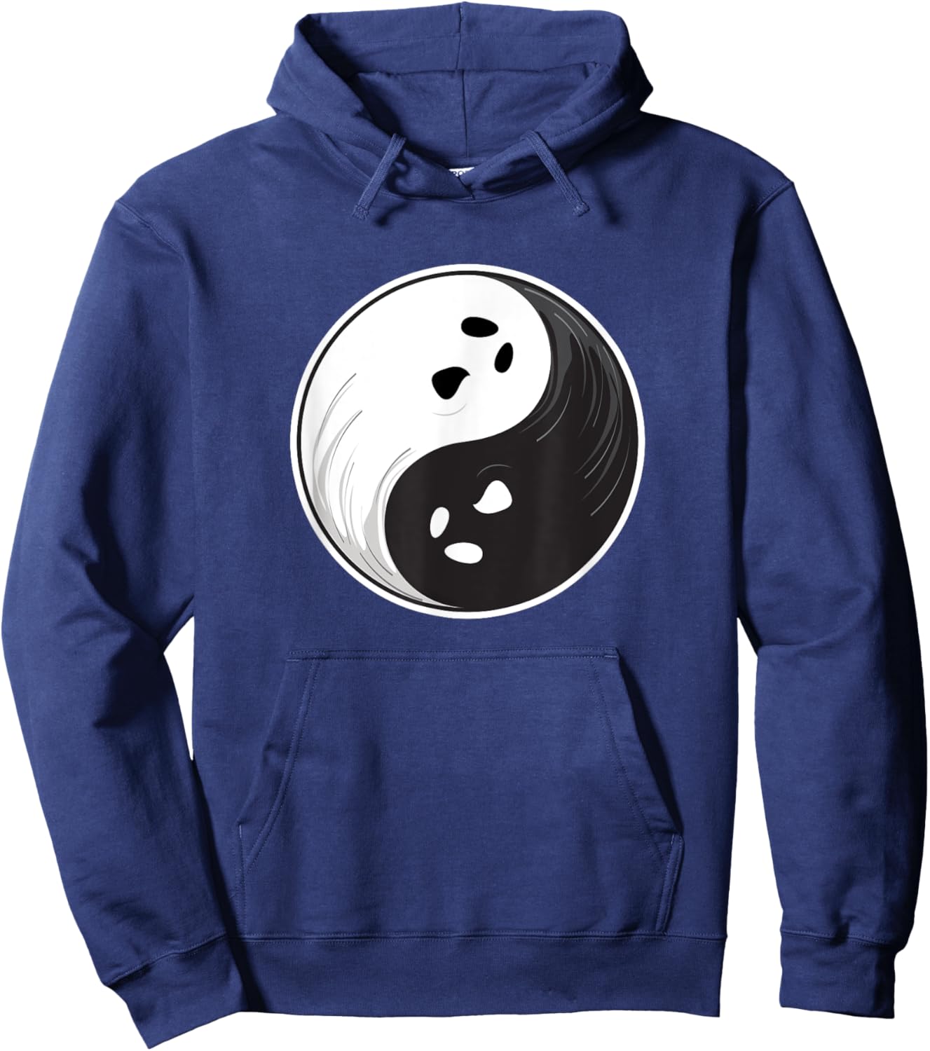 Halloween Ghosts Yin Yang Hoodie - Hoodie | Navy