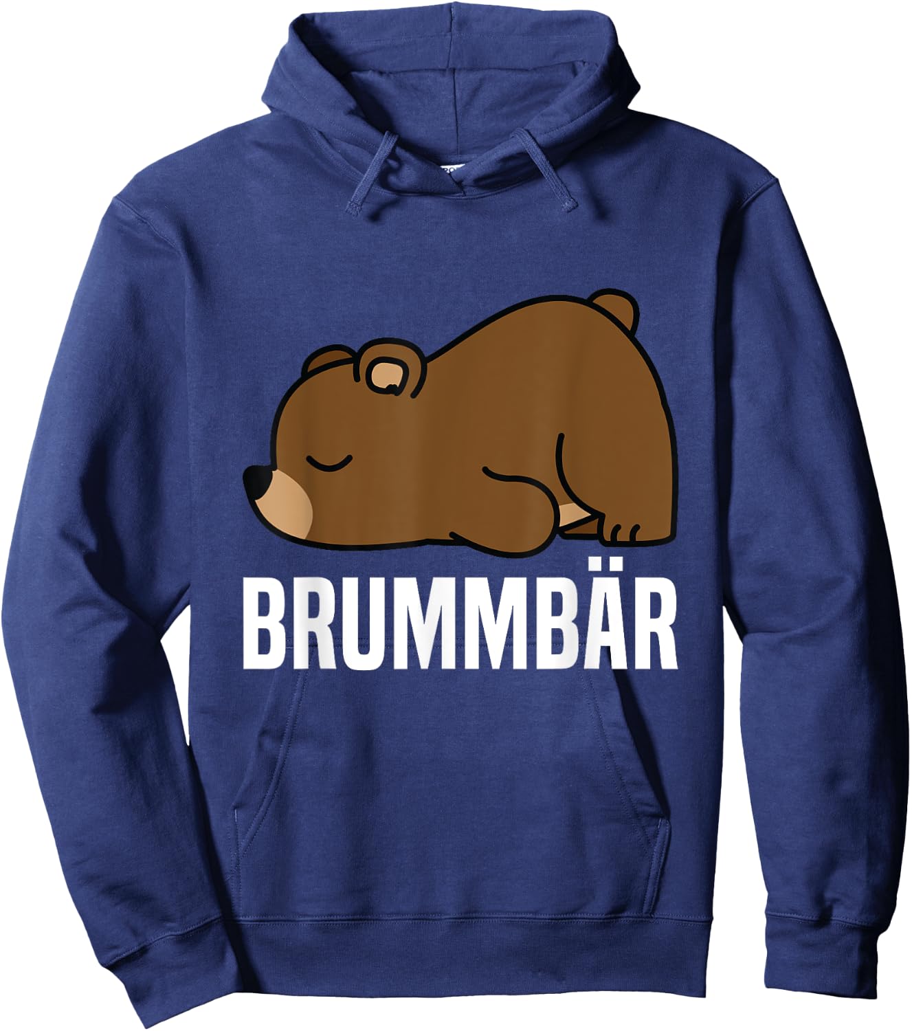 Grummbär Bear Genervt Brown Bear Tired , black Hoodie - Hoodie | Navy