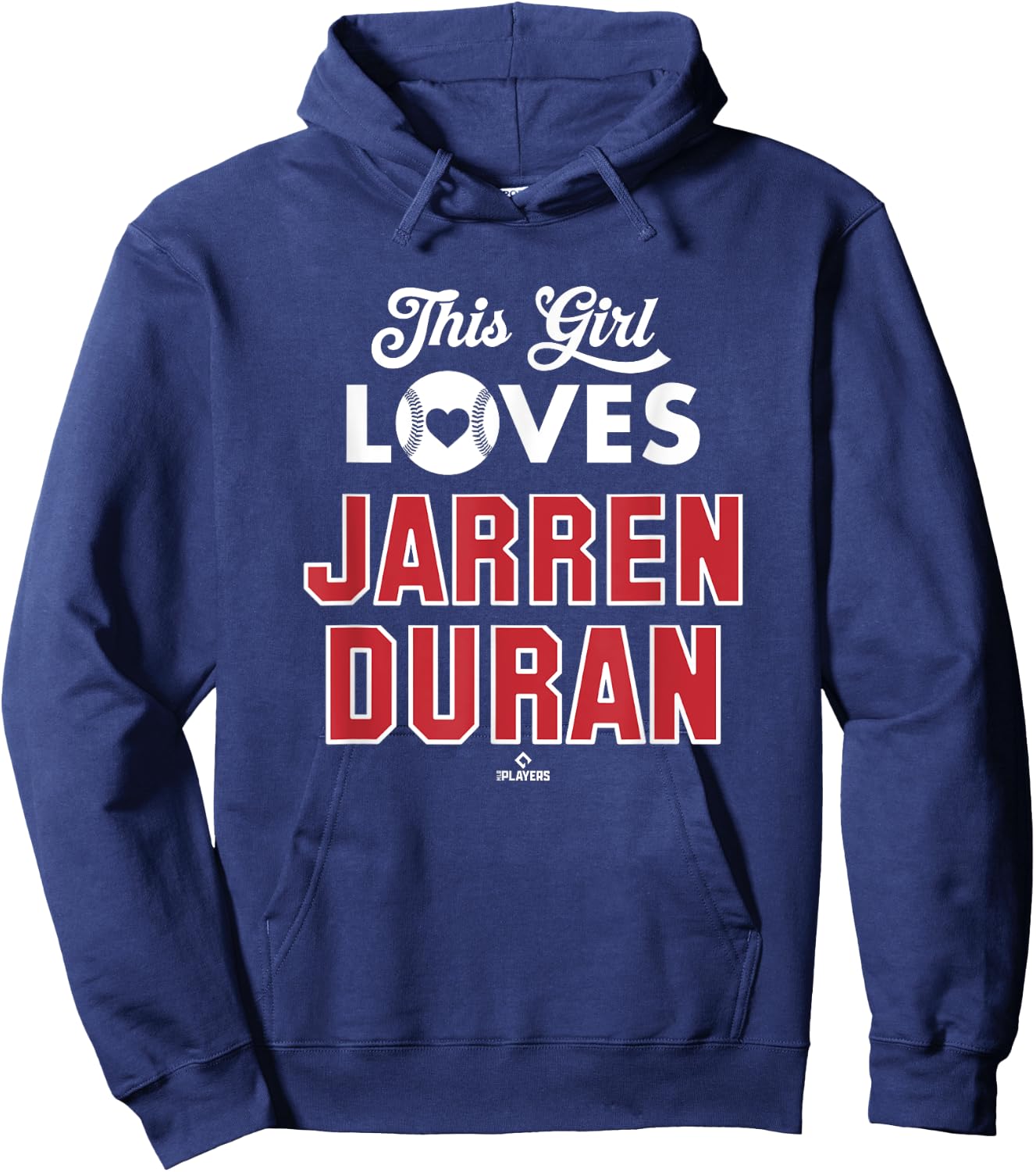 This Girl Loves Jarren Duran Boston Baseball MLBPA Hoodie - Hoodie | Navy