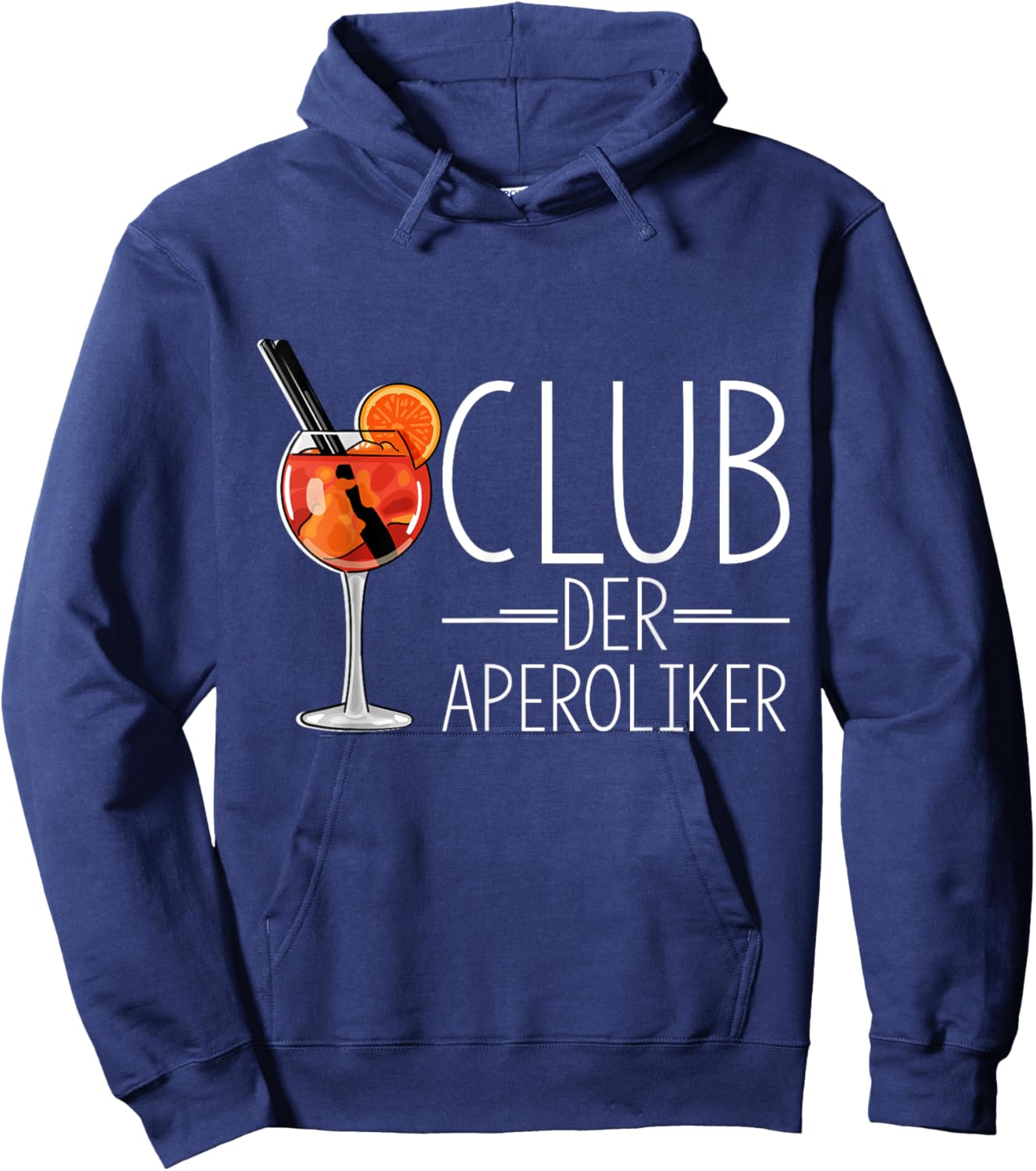 Club of the Aperolics Cocktail Lovers Aperitif Spritz , black Hoodie - Hoodie | Navy