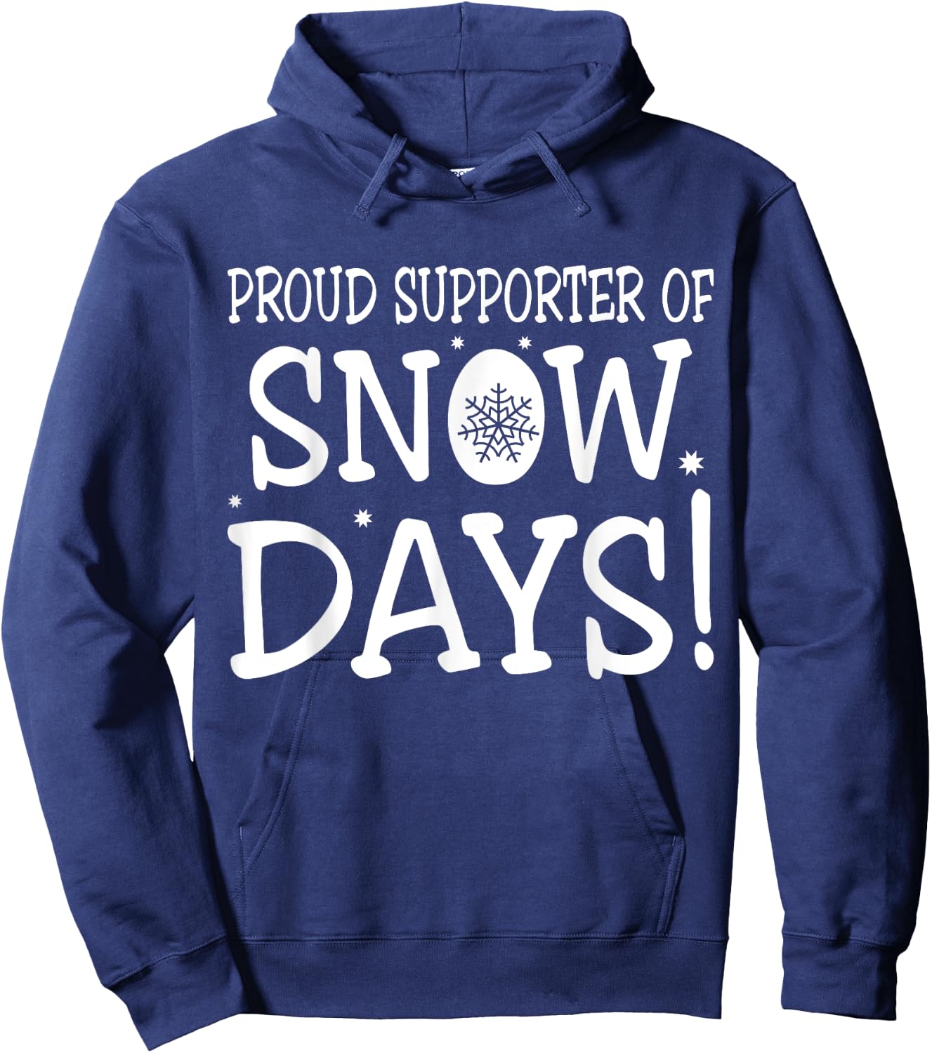 Proud Supporter Of Snow Days Vintage Christmas Holiday Hoodie - Hoodie | Navy