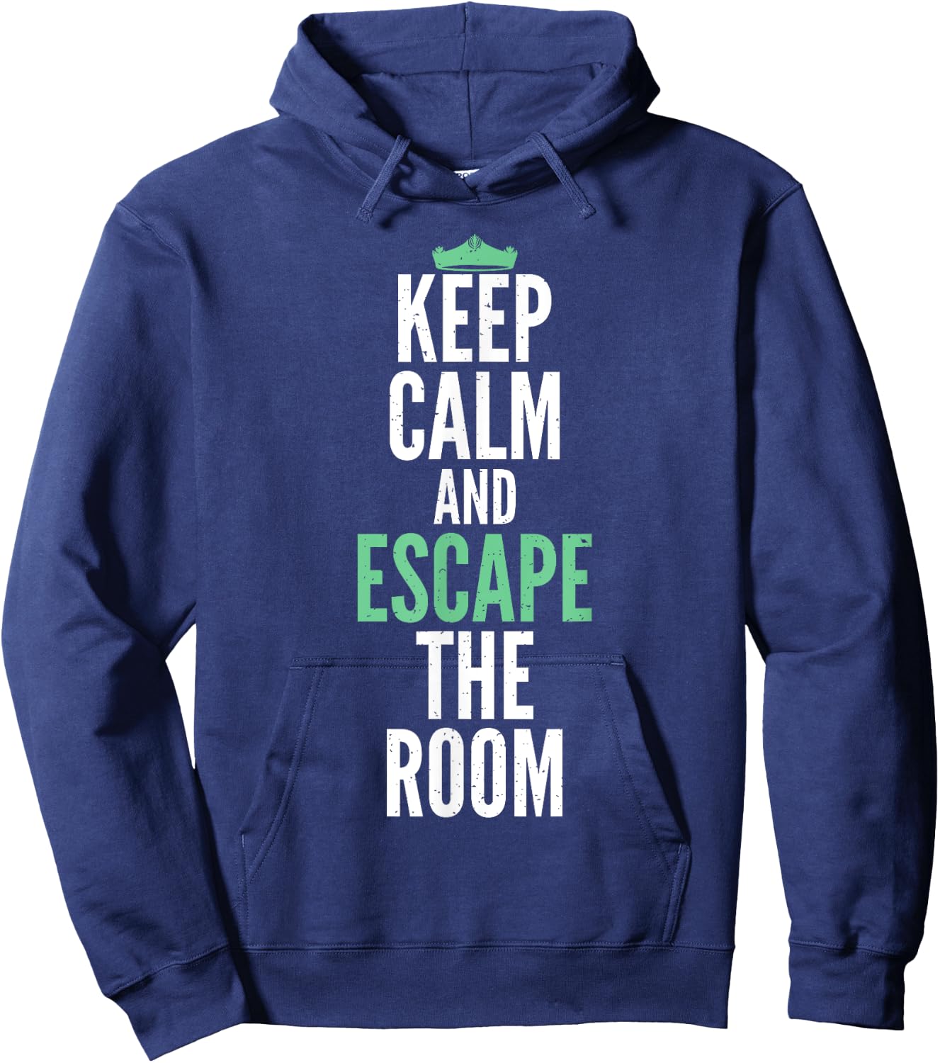 Keep Calm and Escape the Room funny Escape Room Hoodie - Hoodie | Navy