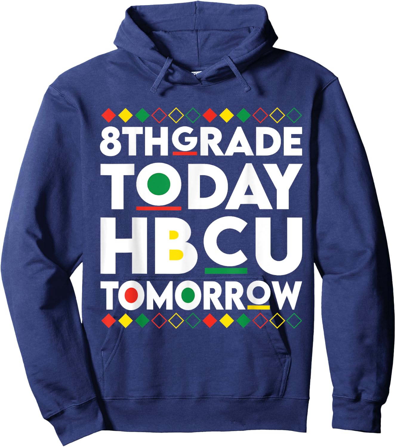 Future HBCU College Student 8th Grade Today HBCU Tomorrow Hoodie - Hoodie | Navy