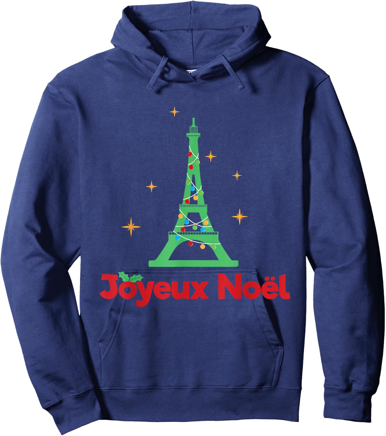 French Merry Christmas - Joyeux Noel Hoodie - Hoodie | Navy