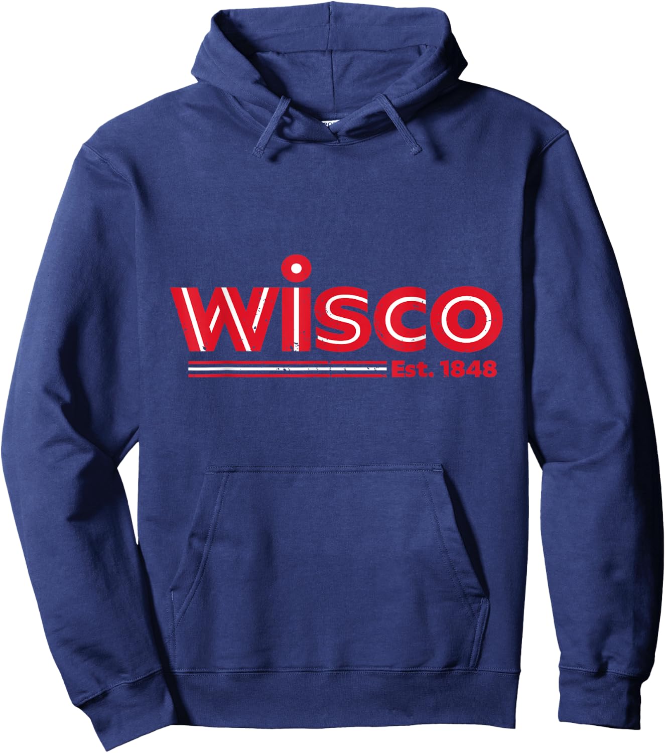Wisco Design - Wisconsin Sweat Hoodie - Hoodie | Navy