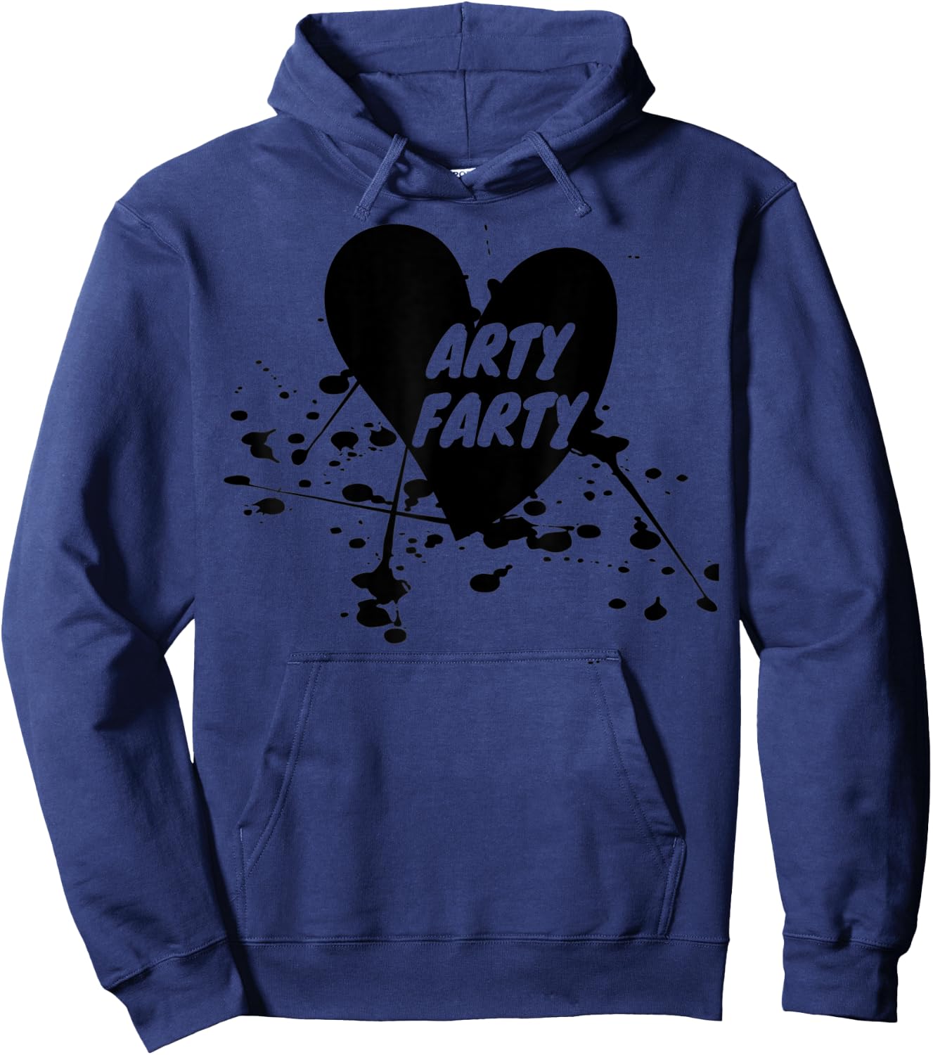 Arty Farty, Ink Splat Heart, Art & Craft Hoodie - Hoodie | Navy