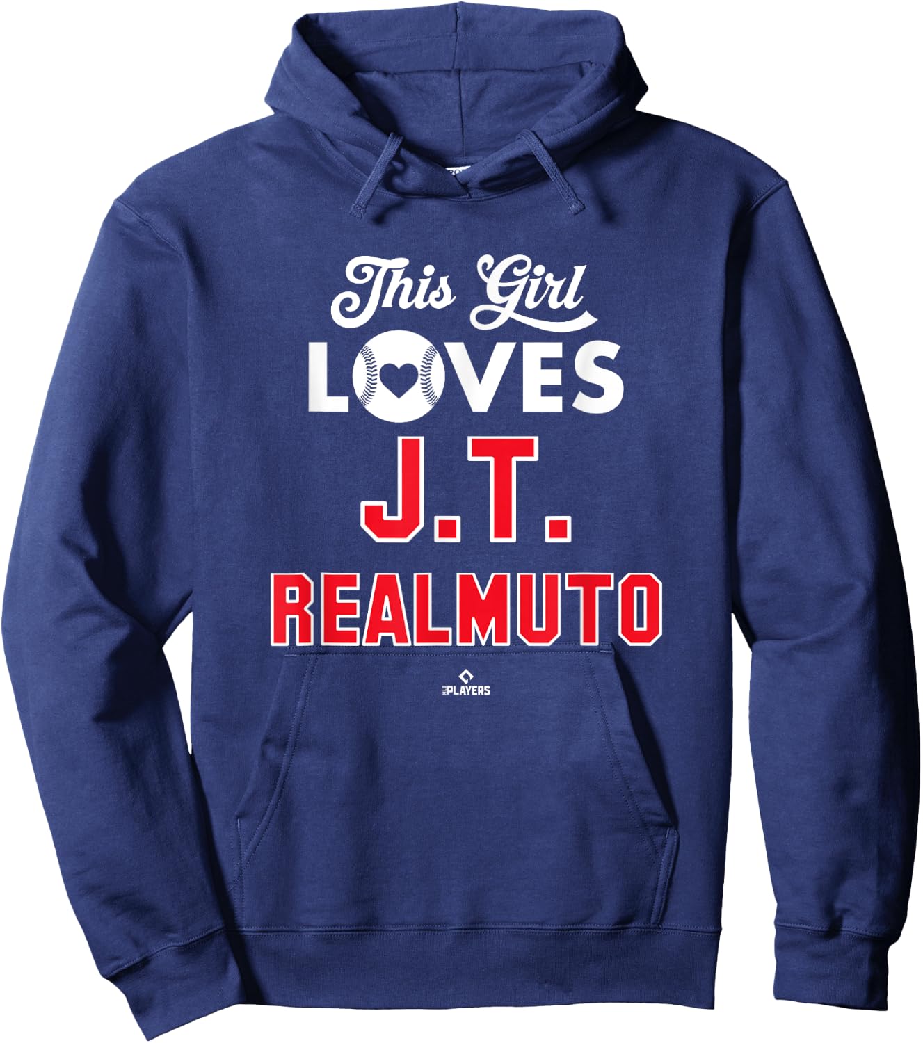 This Girl Loves JT Realmuto Philadelphia Baseball MLBPA Hoodie - Hoodie | Navy