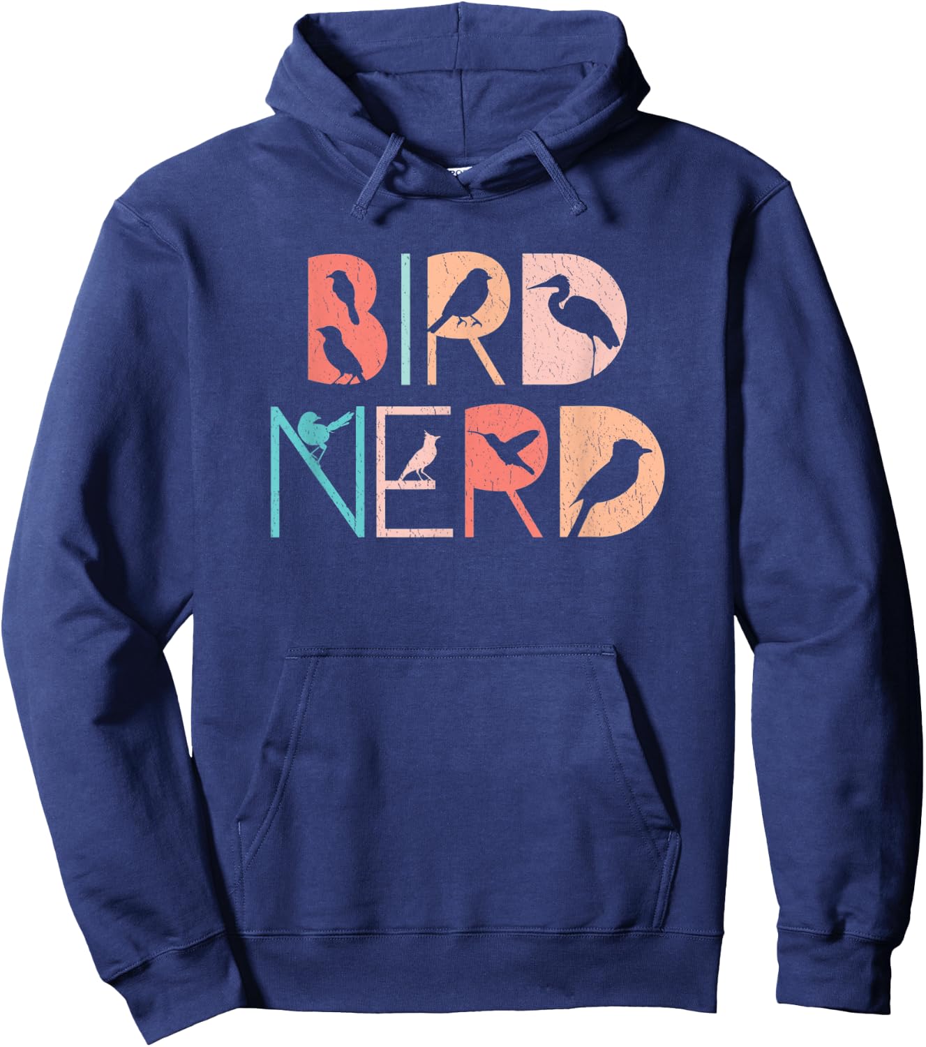 Bird Nerd - Retro Bird Watching Hoodie - Hoodie | Navy