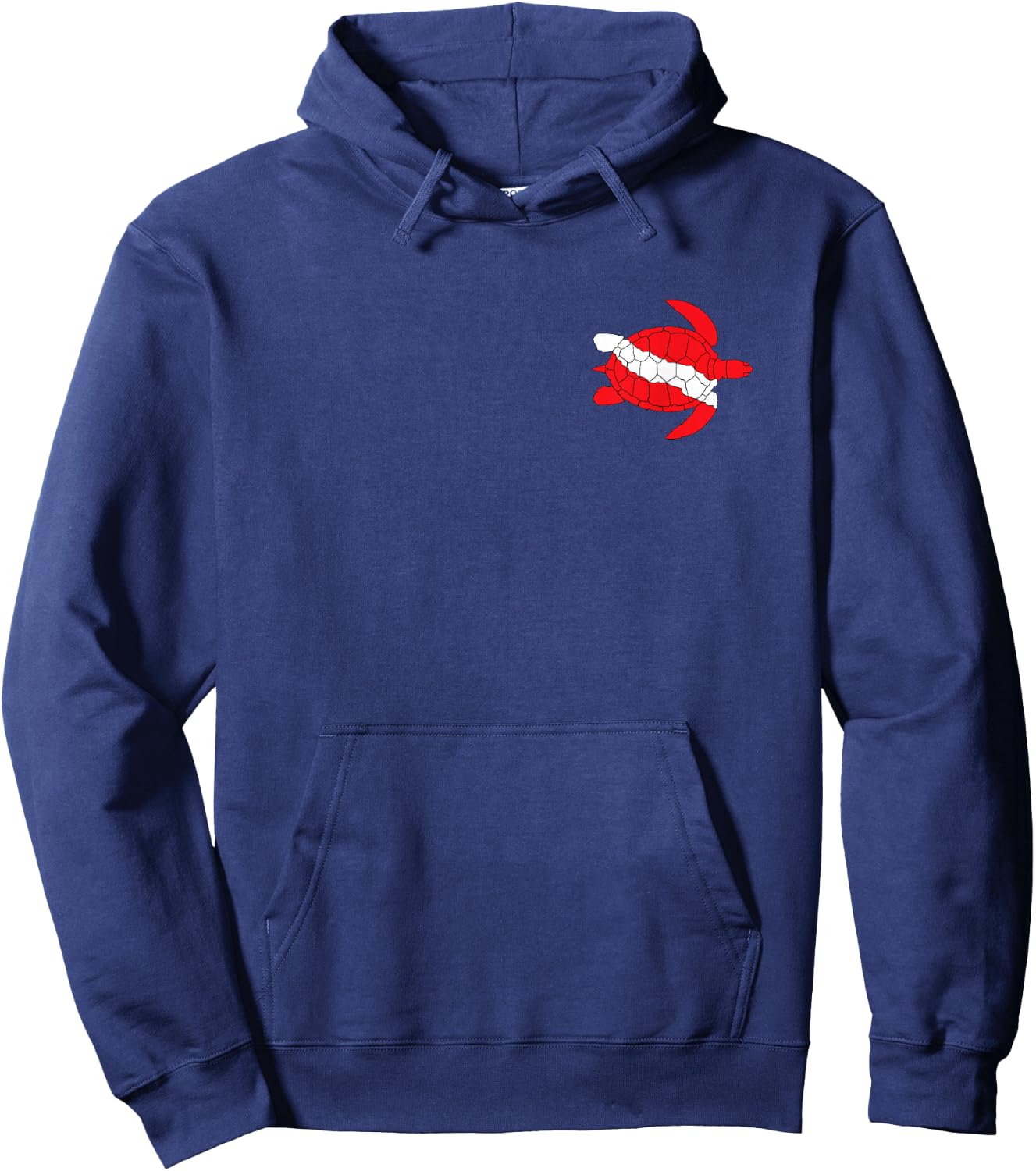 Sea Turtle Dive Flag Scuba Diving Lovers Diver Shirt Hoodie - Hoodie | Navy