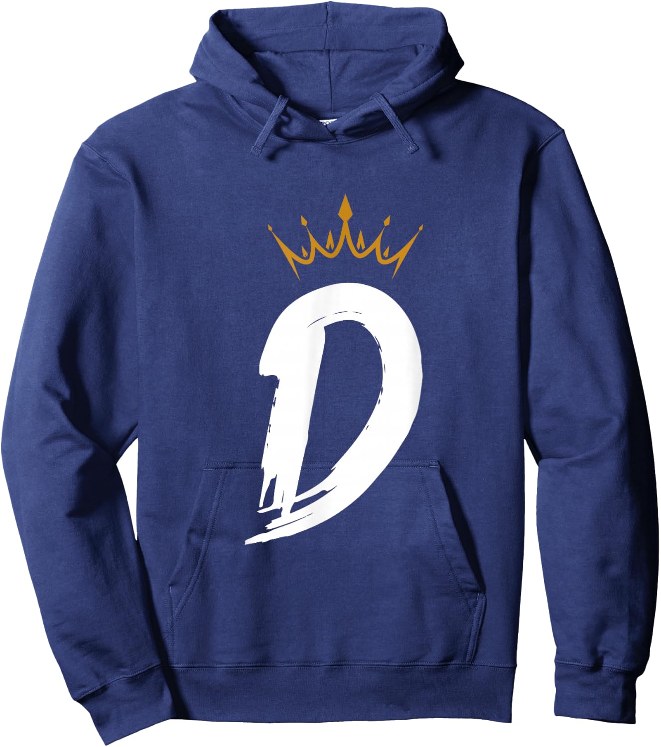 Queen King Letter D - Favorite Letter With Crown Alphabet Hoodie - Hoodie | Navy
