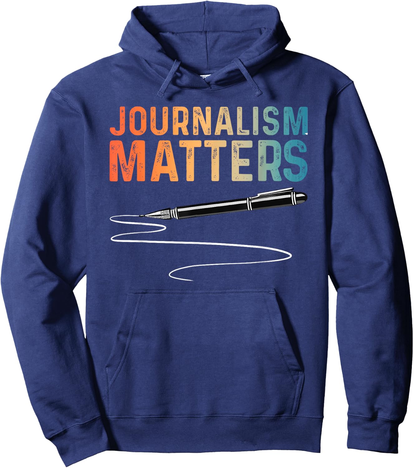 Journalist Design Women Journalism Lover Journalist Hoodie - Hoodie | Navy