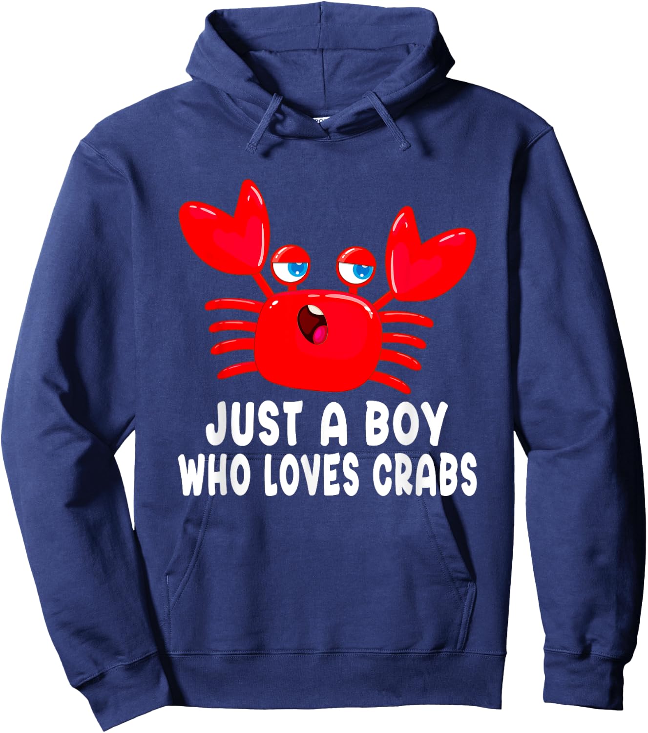 Just a Boy Who Loves Crabs Hoodie - Hoodie | Navy