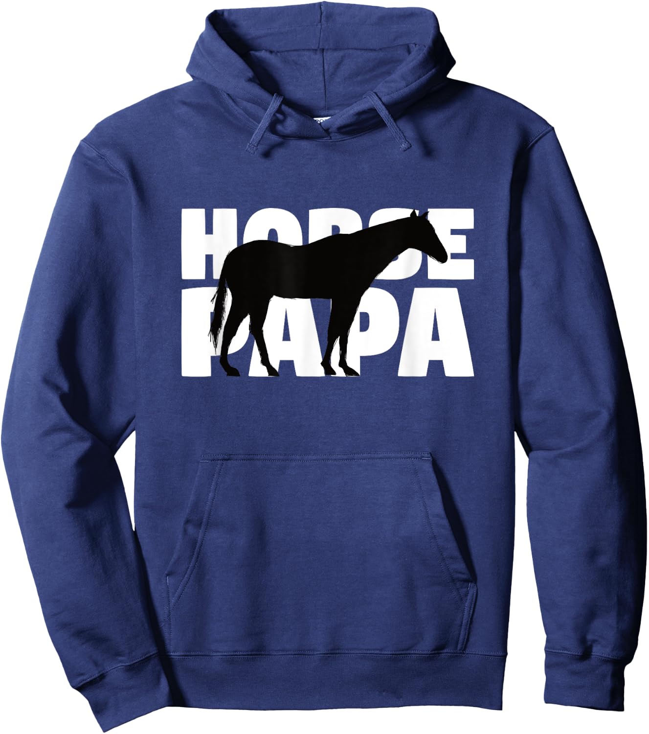 Horse Papa Gift Horse Lover Animal Father Horse Dad Hoodie - Hoodie | Navy
