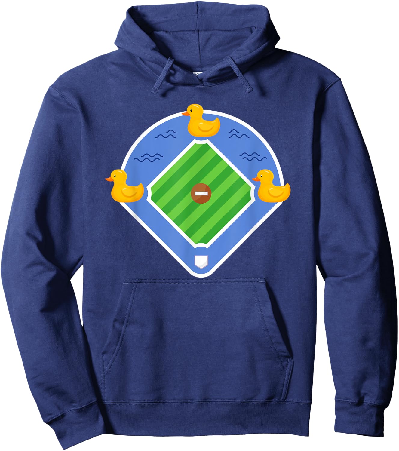 Funny Ducks On The Pond Baseball Quotes Bases Loaded Cute Hoodie - Hoodie | Navy