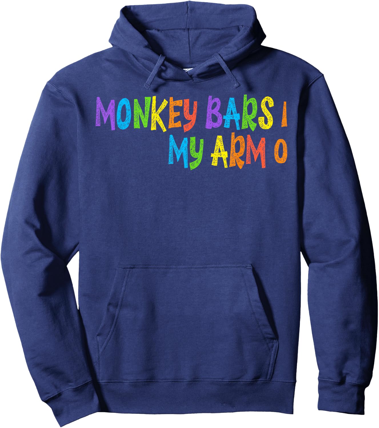 Funny Kids Monkey Bars Arm Injury Gift Hoodie - Hoodie | Navy