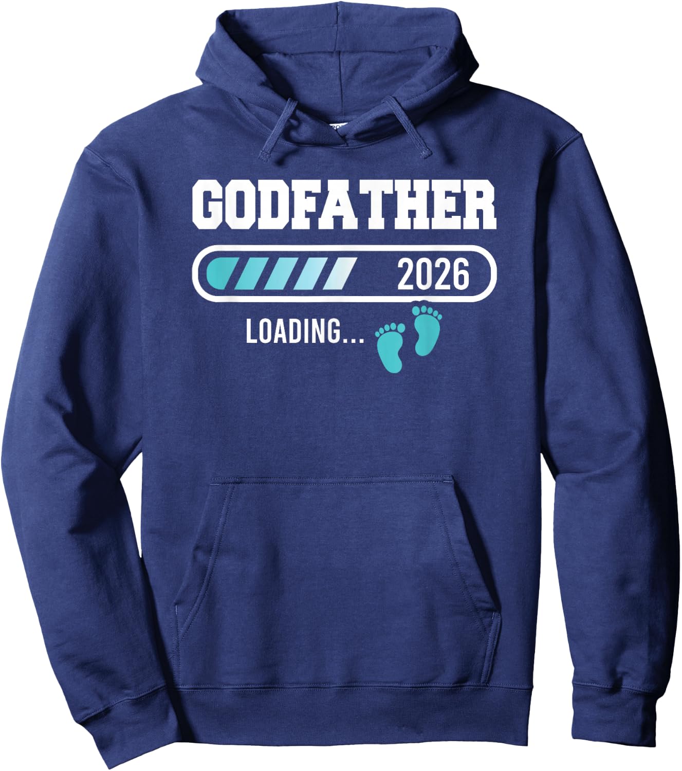 Godfather Est 2026 Soon To Be Godfather Funny Father's Day Hoodie - Hoodie | Navy
