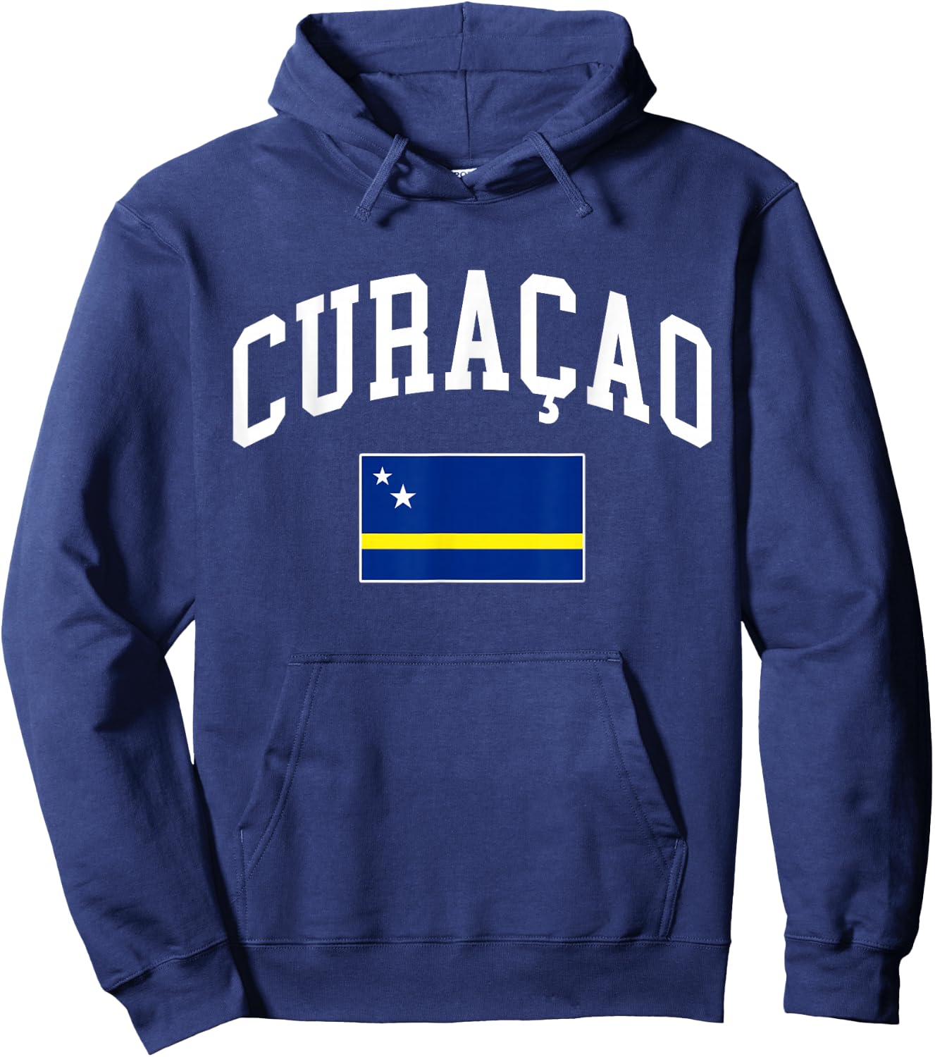 Curaçao Curaçaoan Flag Curacao Retro Vintage Classic Graphic Hoodie - Hoodie | Navy