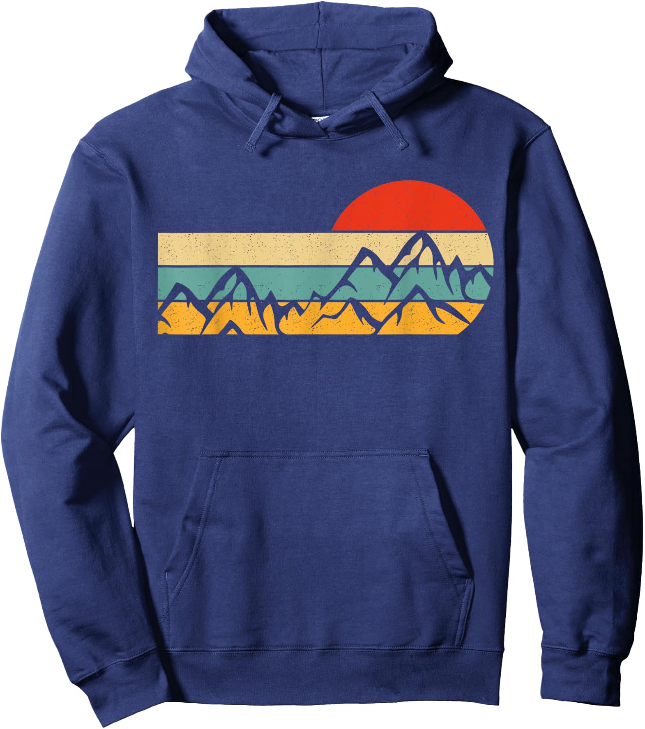 Hiking Design Men Forest Retro Outdoors Mountain Hiking Hoodie - Hoodie | Navy