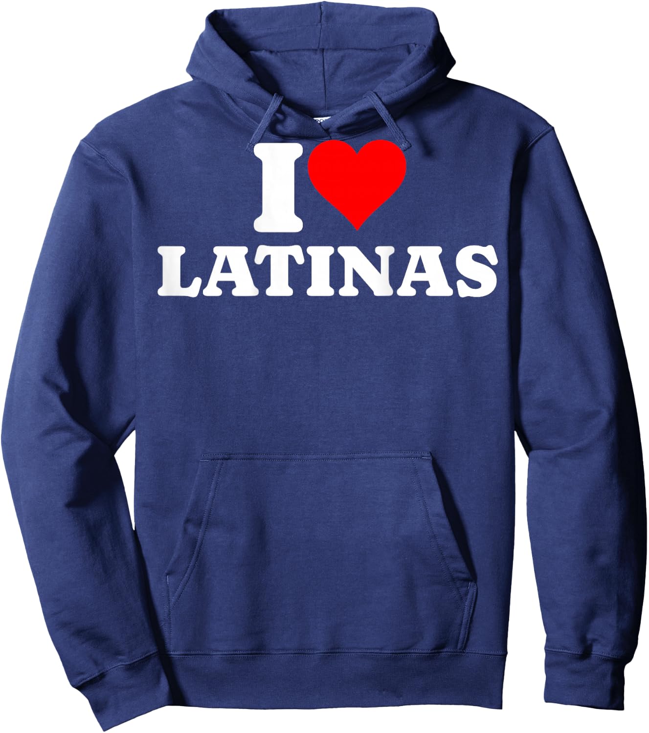 I Love Latinas Print , Black, S Hoodie - Hoodie | Navy