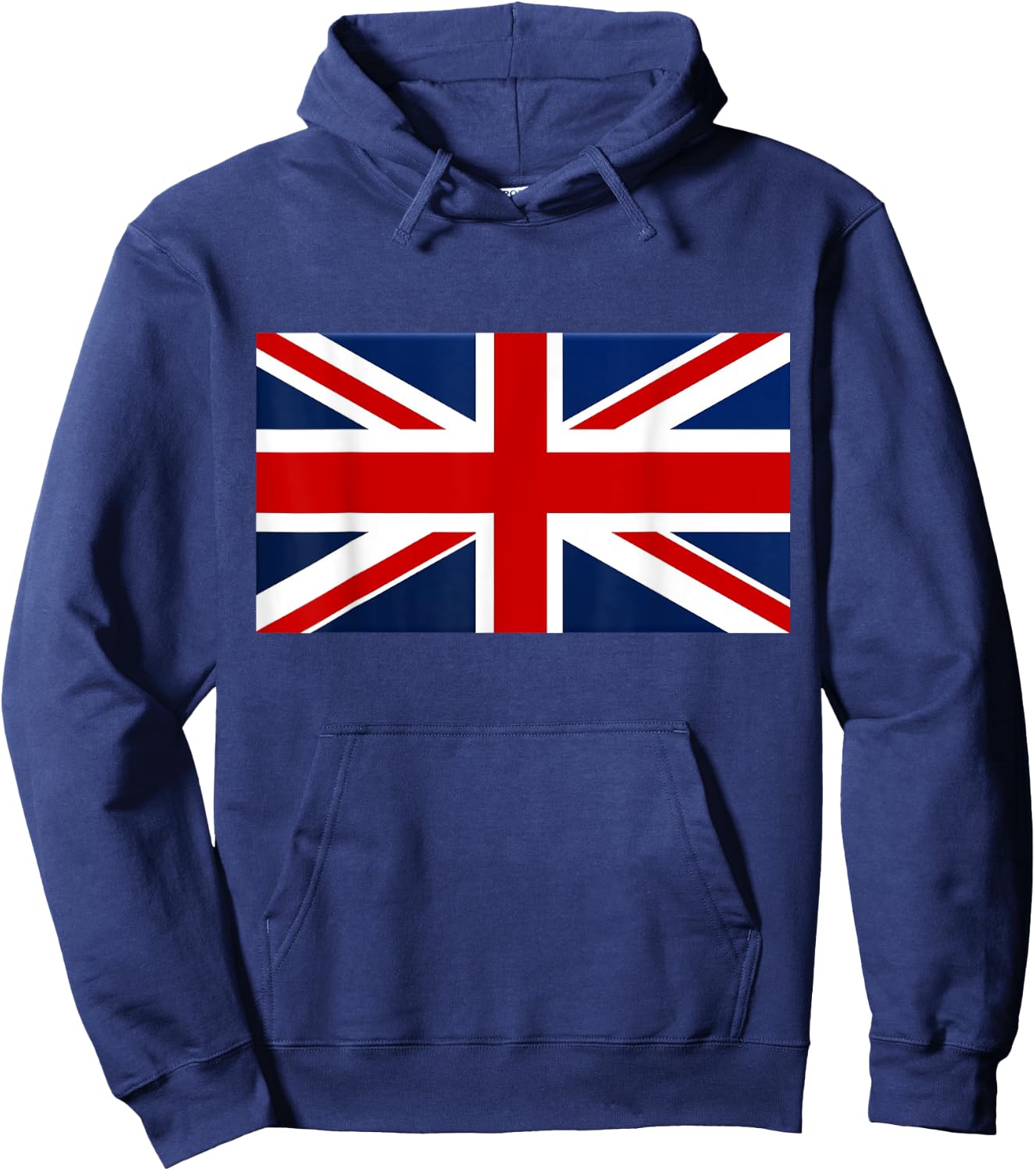 Union Jack Flag , Black, S Hoodie - Hoodie | Navy