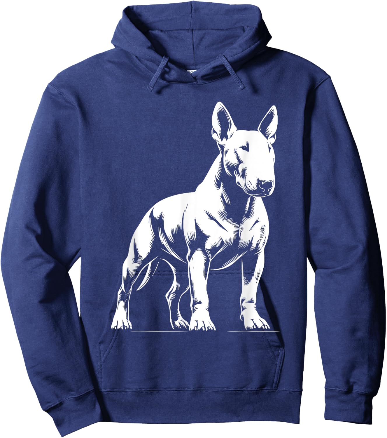 Dog Dad Mom Lover – Monochromatischer Bullterrier Hoodie - Hoodie | Navy