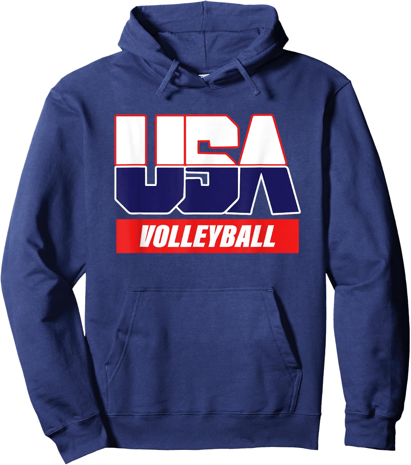USA Team volleyball - men & women American sports Hoodie - Hoodie | Navy