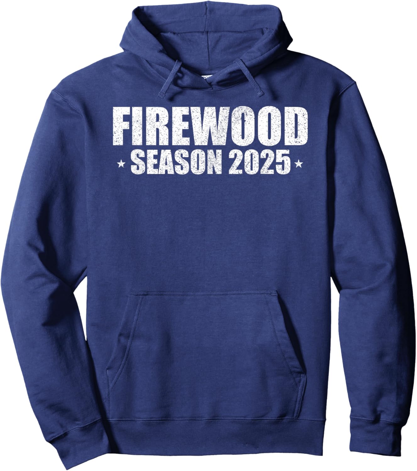 Firewood Season 2025 Logging Season Retro Hoodie - Hoodie | Navy